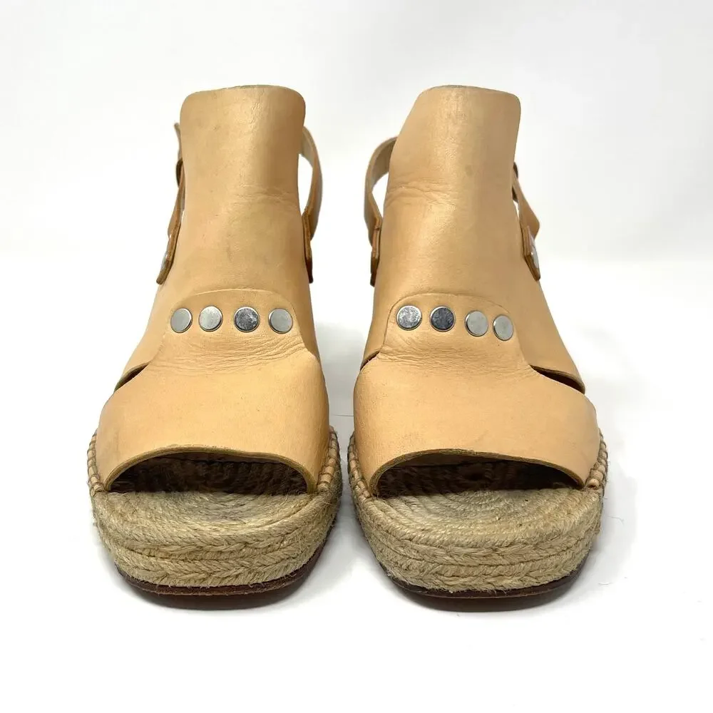 RAG & BONE Sayre Ii Espadrille Wedges - Tan - Sandals - Size 6